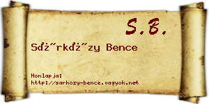 Sárközy Bence névjegykártya